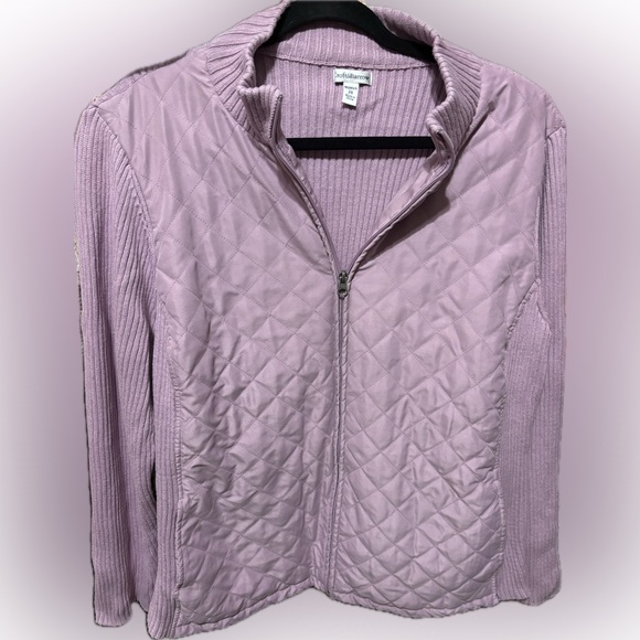 croft & barrow Sweaters - Lavender sweater with vest style in front